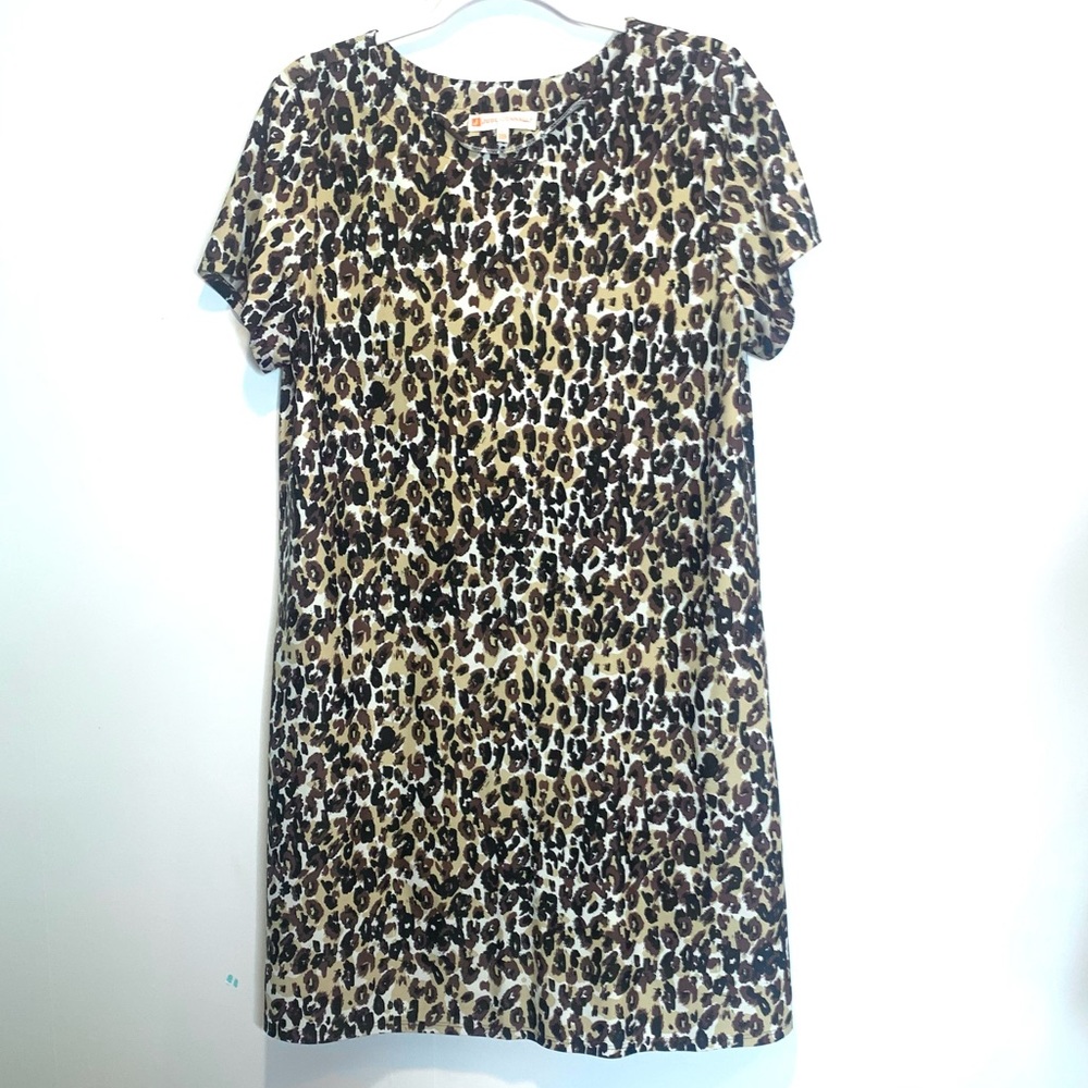 Jude Connally Ella Dress Leopard Print Short Sleeve